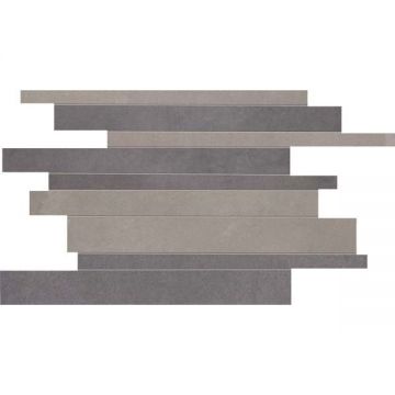Мозаика ABK Ceramiche (АБК Керамише) Docks Mos.Brick Grey Black 30х40 см (DKR51152)