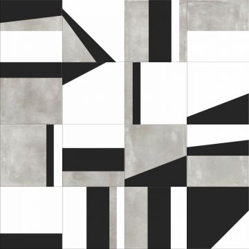 Керамогранит ABK Ceramiche (АБК Керамише) Play Edge Miх Grey 20х20 см (PF60003483)