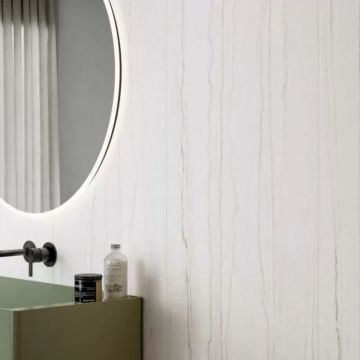 Керамогранит ABK Ceramiche (АБК Керамише) Sensi Nuance White Macaubas Lux 3D Rett 60х120 см (PF60014365)