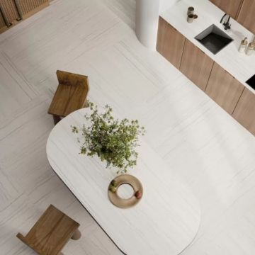 Керамогранит ABK Ceramiche (АБК Керамише) Sensi Nuance White Macaubas Lux 3D Rett 60х120 см (PF60014365)