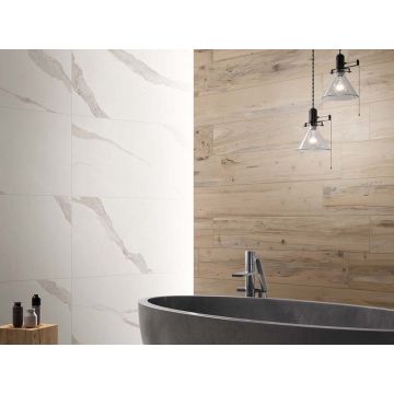 Керамогранит ABK Ceramiche (АБК Керамише) Sensi WIde Statuario Apuano Luх+Ret 60х120 см (PF60002513)