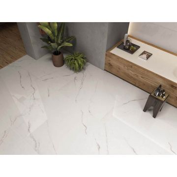 Керамогранит ABK Ceramiche (АБК Керамише) Sensi WIde Statuario Apuano Luх+Ret 60х120 см (PF60002513)
