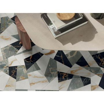 Керамогранит ABK Ceramiche (АБК Керамише) Sensi Signoria Opus Calac Luх Ret 120х120 см (PF60009190)