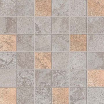 Мозаика ABK Ceramiche (АБК Керамише) Alpes Raw Mos.Quadr.Glam Grey 30х30 см (PF60000264)
