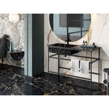 Керамогранит ABK Ceramiche (АБК Керамише) Sensi Signoria Calacatta Vena Oro Nat Ret 60х120 см (PF60009170)