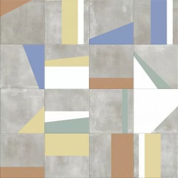 Керамическая плитка ABK ceramiche (АБК Керамише) Play edge mix multicolor 20х20 см (PF60003482)