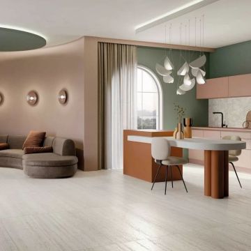 Керамогранит ABK ceramiche (АБК Керамише) Sensi roma wave white 60х120 см (PF60012865)