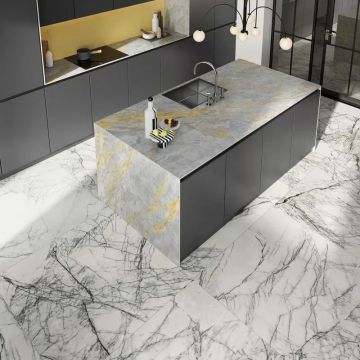 Керамогранит ABK ceramiche (АБК Керамише) Sensi Signoria grigio siena lux 60х120 см (PF60009119)