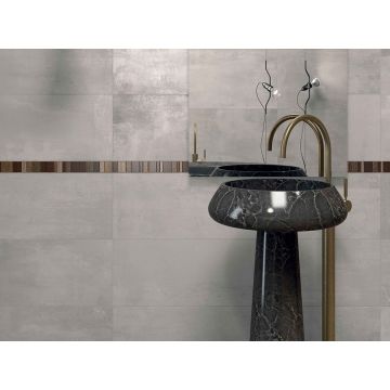 Керамогранит ABK Ceramiche (АБК Керамише) Interno 9 Silver Rett. 60x120 см, I9R34150