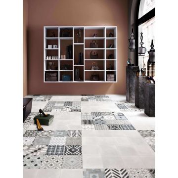 Керамическая плитка ABK Ceramiche (АБК Керамише) Play Labyrinth Mix Grey 20x20, PF60003367