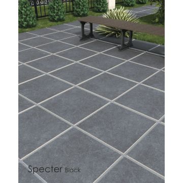 Керамогранит Novin Ceram (Новин Керам) Specter black утолщенный 60х60х2 см (окрашенная в массе) матовый утолщенный 69419