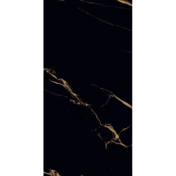 Керамогранит Novin Ceram (Новин Керам) Lamassu Black полированный ректификат 60х120 см, N9365