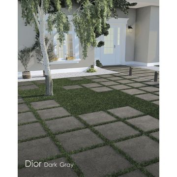 Керамогранит Novin Ceram (Новин Керам) Dior dark grey утолщенный 60х60х2 см (окрашенный в массе) матовый утолщенный 68569