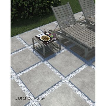 Керамогранит Novin Ceram (Новин Керам) Jura dark grey утолщенный 60х60х2 см матовый 70485