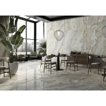 Керамогранит Ava ceramica (Ава Керамика) Onice iride argento 120х280 см (173026)