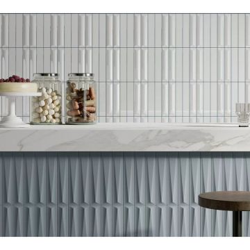 Керамическая плитка Ava (Ава) ceramica Up blue cuscino 5х25 см (192107)