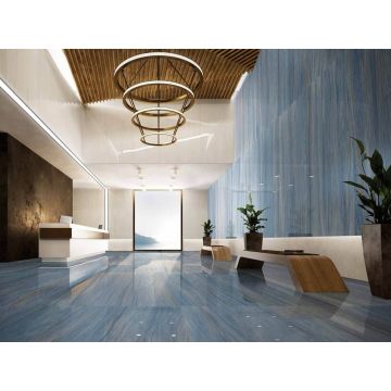 Керамическая плитка Ava Ceramica (Ава Керамика) Azul Macauba Rettificato 80x160 см, 87082