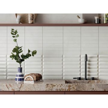 Керамическая плитка Ava Ceramica (Ава Керамика) UP White 5x25 см, 192061