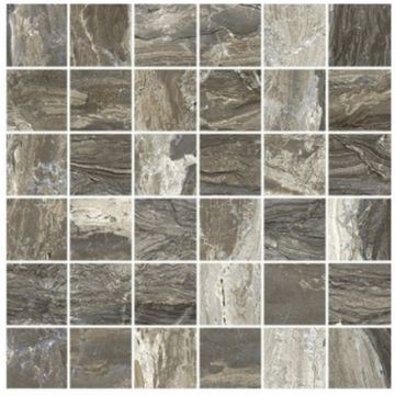 Мозаика Аскот Gemstone 29,7х29,7 см коричневая глянцевая, Taupe Lux, Ascot