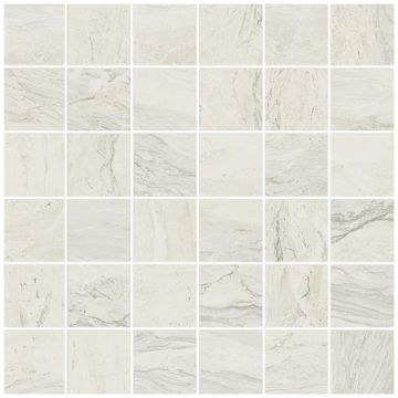 Мозаика Аскот Gemstone 31,6х31,6 см белая глянцевая, White Rett, Ascot
