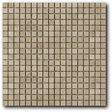 Мозайка Art and Natura (Арт Энд Натура) (Art&Natura) из натурального камня 1,5х1,5 см Marble mosaic botticino classico 30,5х30,5 см