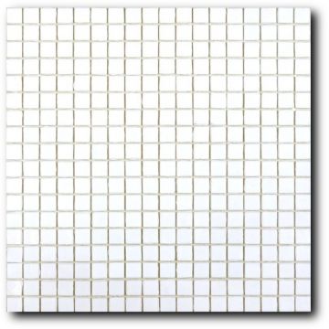 Мозайка Art and Natura (Арт Энд Натура) (Art&Natura) стеклянная 1,5х1,5 см Classic glass bianca 29,5х29,5 см