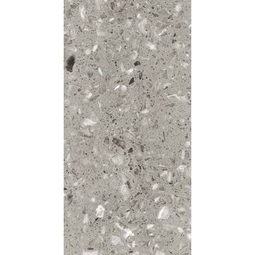 Керамогранит Art and Natura (Арт Энд Натура) Ceramica Marmo river mosaic grey glossy 60х120 см, глянцевый
