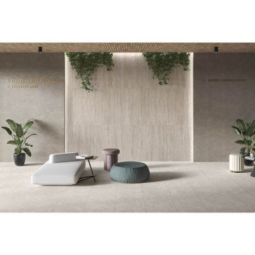 Керамогранит Art and Natura (Арт Энд Натура) Ceramica Travertino classic relief matt 60х120 см
