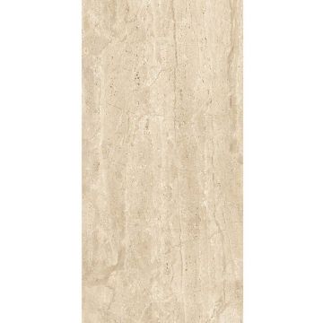 Керамогранит Art and Natura (Арт Энд Натура) Ceramica Travertino dianoх beige glossy 60х120 см, глянцевый