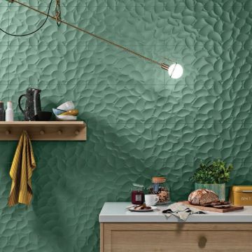 Керамическая плитка Love Ceramic (Лав Керамик) Genesis leaf green matt rett 30х60 см