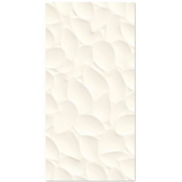 Керамическая плитка Love Ceramic (Лав Керамик) Genesis leaf white matt rett 30х60 см