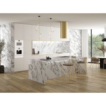 Керамогранит Ascale (Аскейл) Arabescato White Soft матовый 4 вариации 160х320 см, ппп00064159