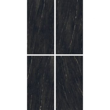 Керамогранит Ascale Belvedere Black Polished 160х320 см, ппп00064124