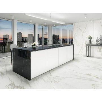 Керамогранит Ascale (Аскейл) Bookmatch Grassi White B Polished 160х320 см, ппп00064132