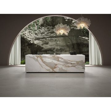 Керамогранит Ascale (Аскейл) Bookmatch Maccia Vecchia Gold B Polished 160х320 см, ппп00065282