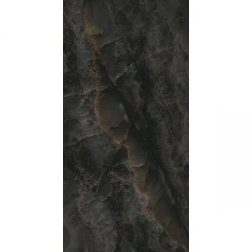 Керамогранит Ascale (Аскейл) Bookmatch Onice Black A Polished 160х320 см, ппп00078080