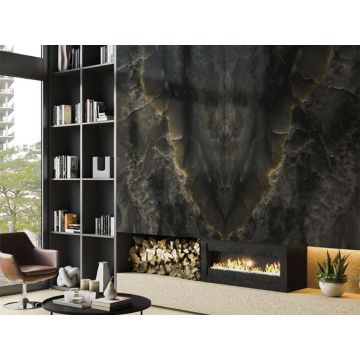 Керамогранит Ascale (Аскейл) Bookmatch Onice Black B Polished 160х320 см, ппп00078082