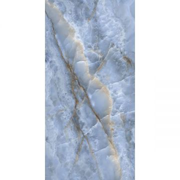 Керамогранит Ascale (Аскейл) Bookmatch Onice Blue A Soft матовый 160х320 см, ппп00078086