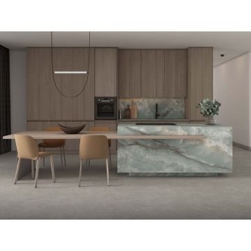 Керамогранит Ascale (Аскейл) Bookmatch Onice Seagreen A Polished 160х320 см, ппп00078196