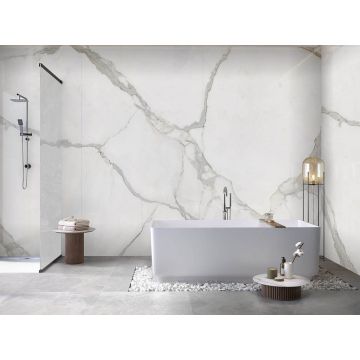 Керамогранит Ascale (Аскейл) Bookmatch Alto Statuario B Soft матовый 160х320 см, ппп00065307
