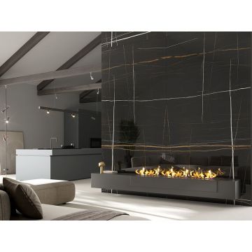 Керамогранит Ascale (Аскейл) Bookmatch Sahara Noir A Soft матовый 160х320 см, ппп00078101