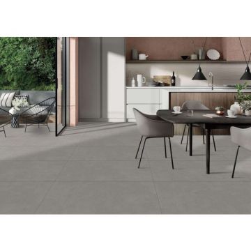 Керамогранит Mita Ceramic (Митасерамик) Lucent Gris Matt Серый 60х120 см