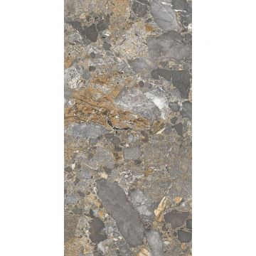 Керамогранит Mita Ceramic (Митасерамик) Natural Granit Glossy Коричневый 60х120 см, глянцевый