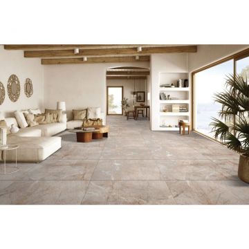 Керамогранит Mita Ceramic (Митасерамик) RS Atlantic Beige Carving Бежевый 60х120 см