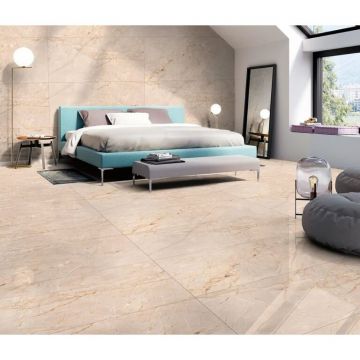 Керамогранит Mita Ceramic (Митасерамик) Sauron Crema Glossy Бежевый 60х120 см, глянцевый