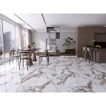 Керамогранит Golden Silk (Золотой Шелк) Sand Серый 60х120 см Полированный (DYM06016)