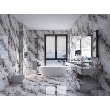 Керамогранит Golden Silk (Золотой Шелк) Sand Бежевый 60х120 см Полированный (DYM06018)