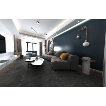 Керамогранит Golden Silk (Золотой Шелк) Ultra Sattin Carving Черный 60х120 см(YJM612G09)