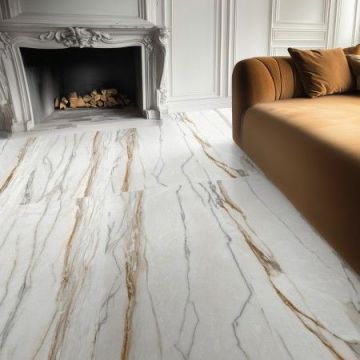 Керамогранит Golden Silk (Золотой Шелк) Carving Белый 60х120 см Матовый (YAT612P1642)