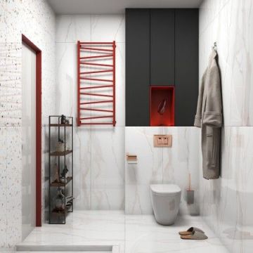 Керамогранит Sonex (Сонекс) Statuario Valencia Белый 60х120 см Матовый (HARMONY GRIS 60*120 CARVING)